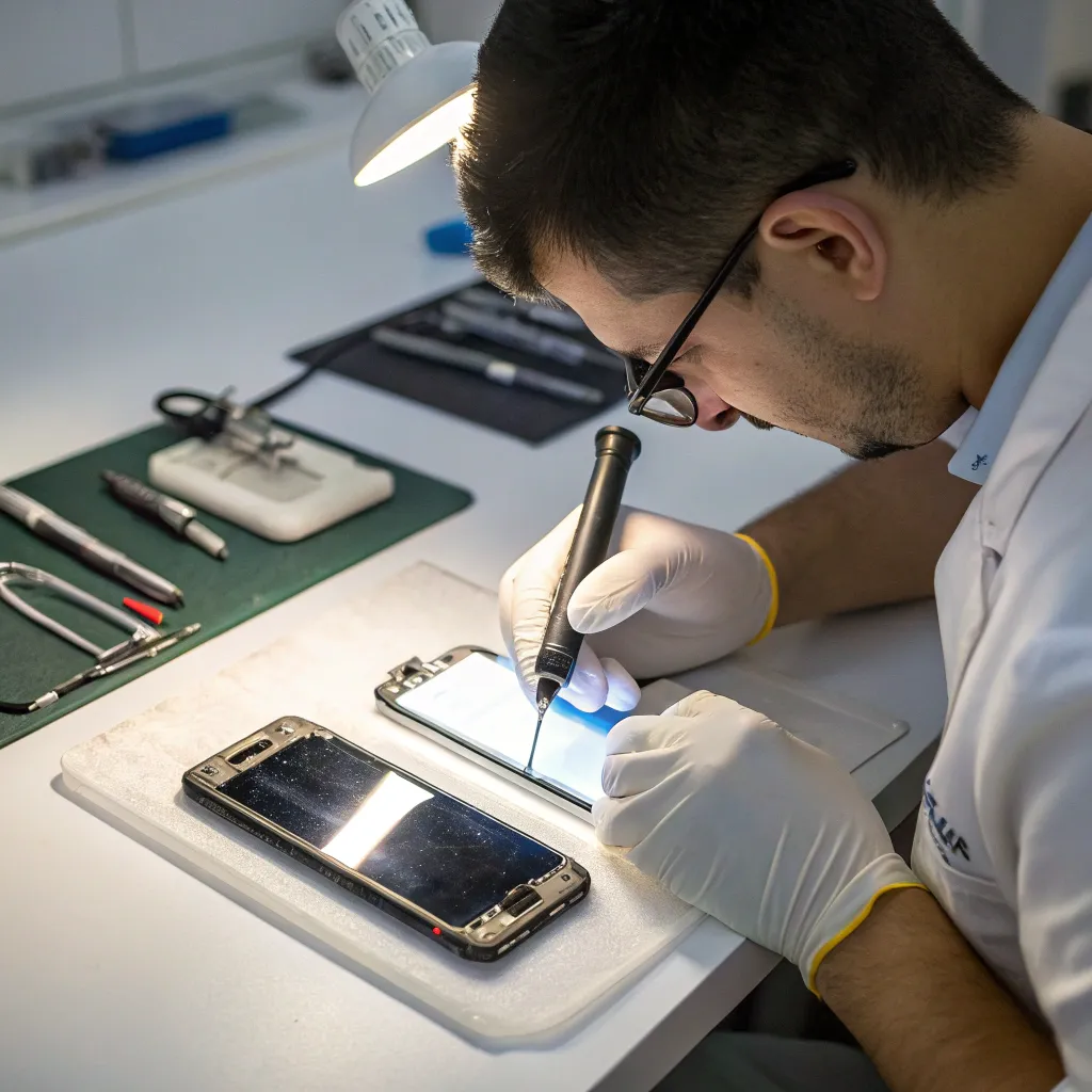 Smartphone screen repair service